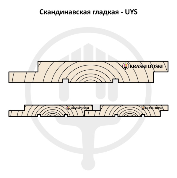 Скандинавская гладкая доска UYS окрашенная 20*145*6000мм Лессирующая Шлифованная Хвоя АВ